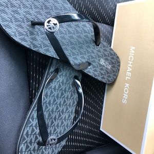 Brand new in box Michael Kors black sandals 9